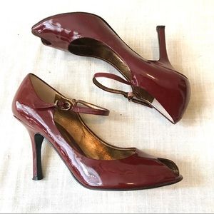 Nine West Red patent leather heels